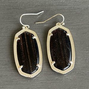 Kendra Scott Brown Dusted Glass Elle Earrings